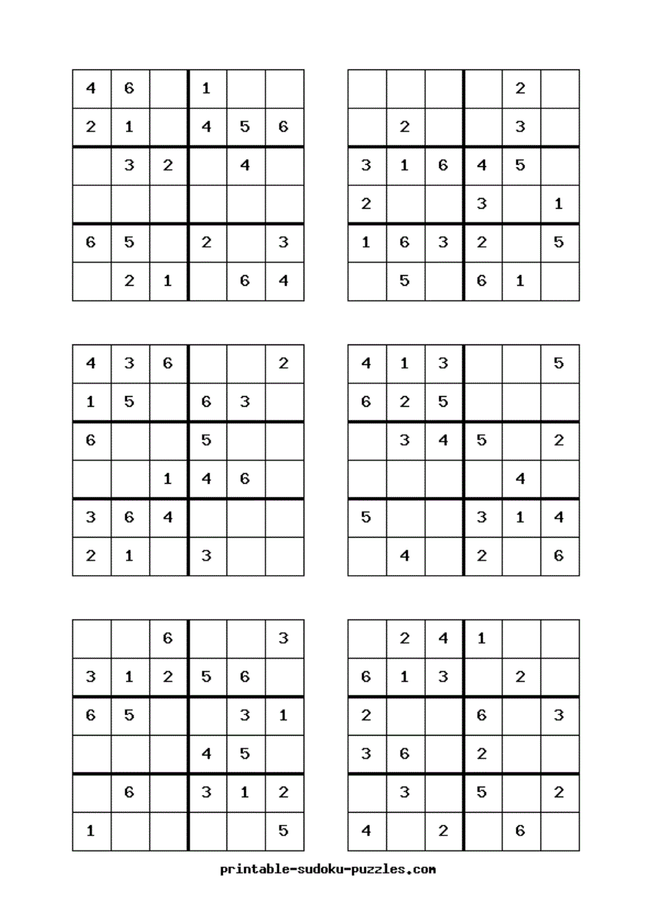 数独作业(六宫格)_第3页