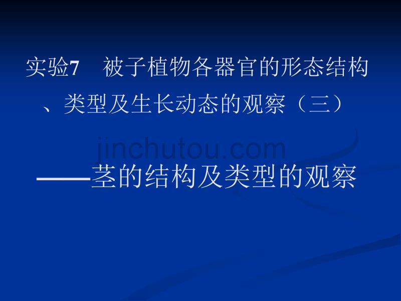 实验6被子植物各器官的形态结构_第1页