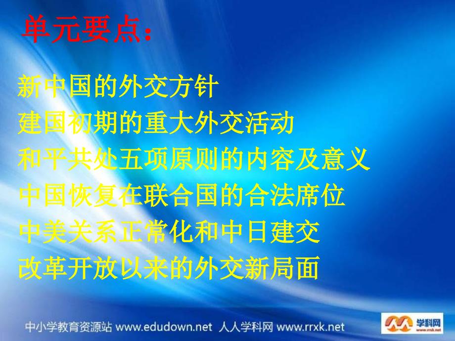 2013课标实验版必修1第23课《新中国初期的外交》课件3_第2页