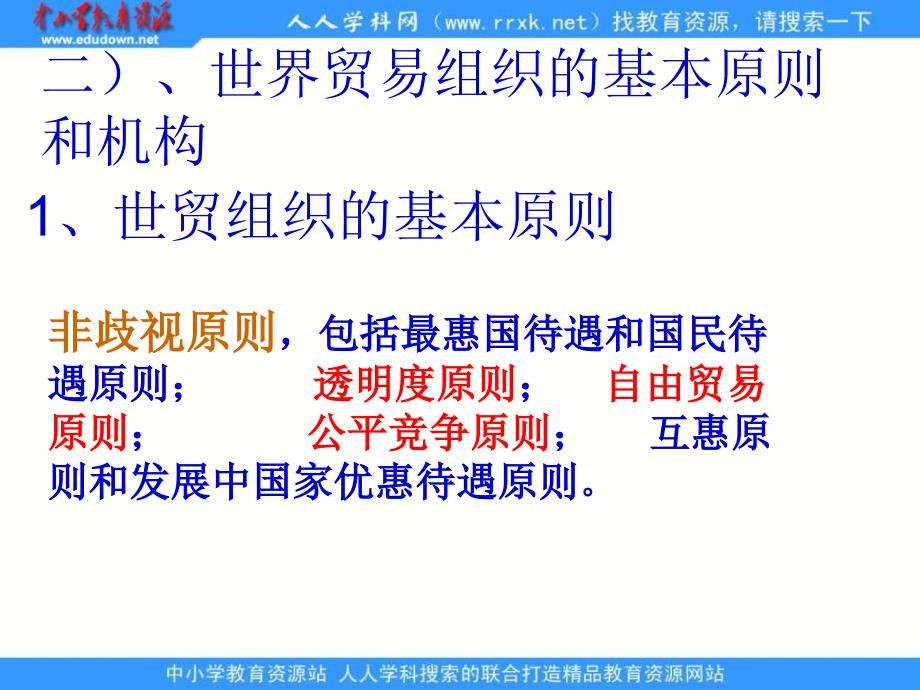 新人教版政治选修3《走进世界贸易组织》课件1_第4页