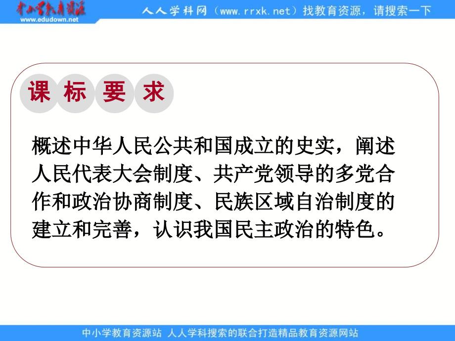 2013课标实验版必修1第20课《新中国的民主政治建设》课件1_第2页