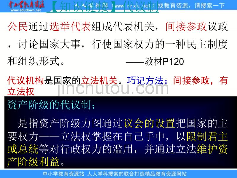 2013人民版必修1专题七《近代西方民主政治的确立与发展》复习课件1_第3页