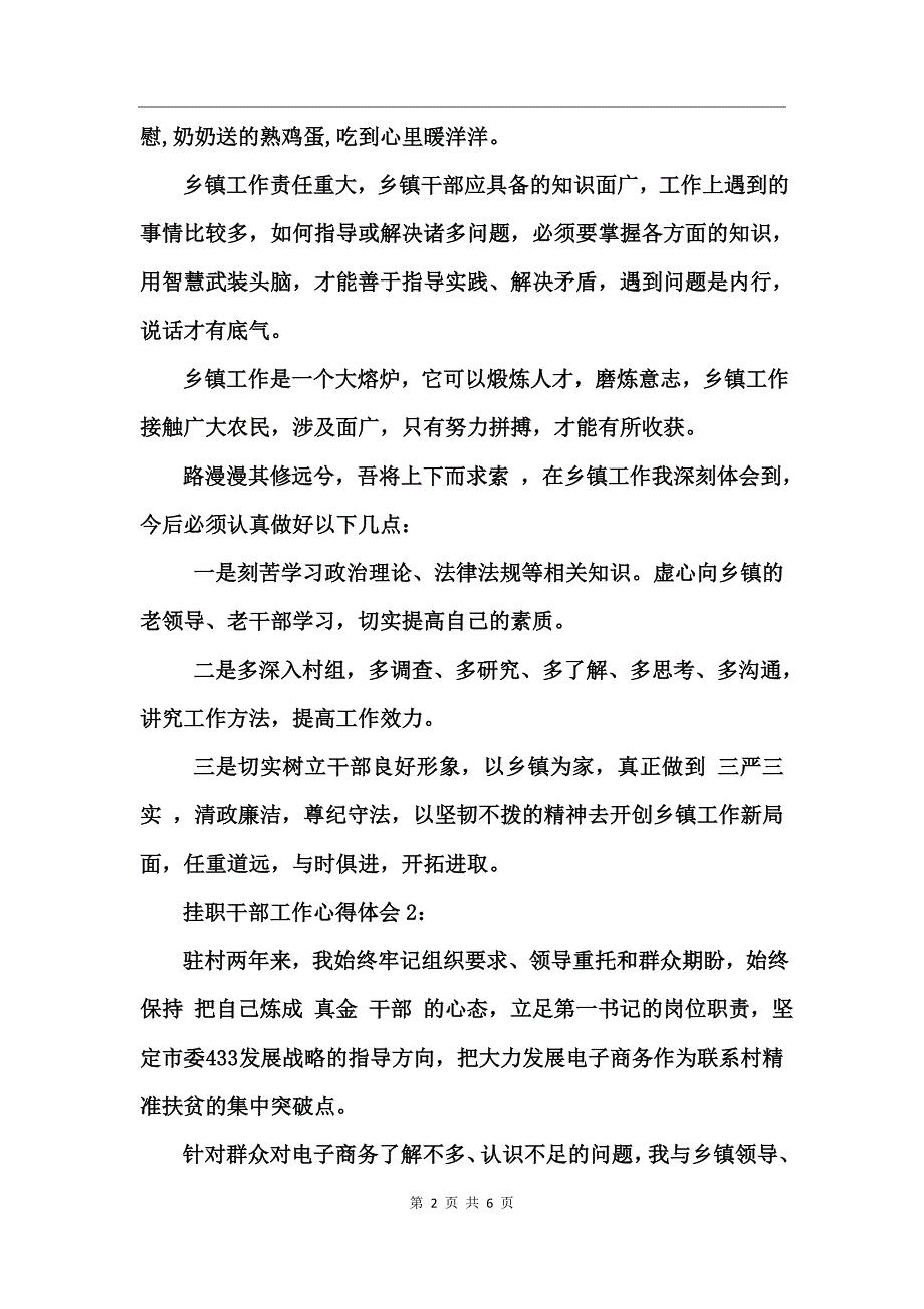 2017挂职干部工作心得体会_第2页