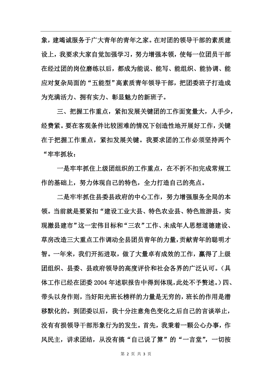 团县委书记述职报告_第2页