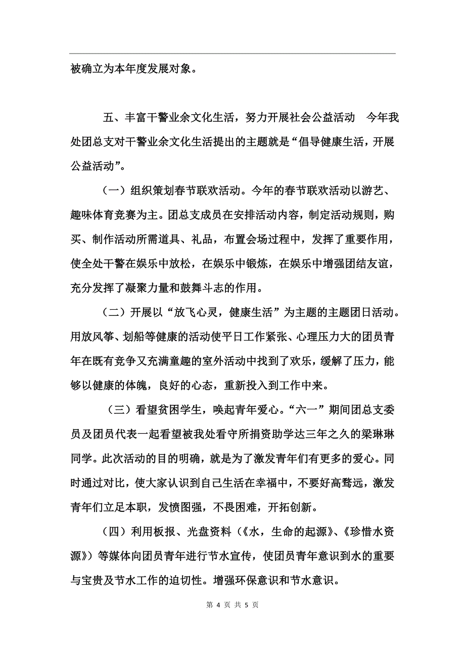 年度度团总支共青团工作总结_第4页