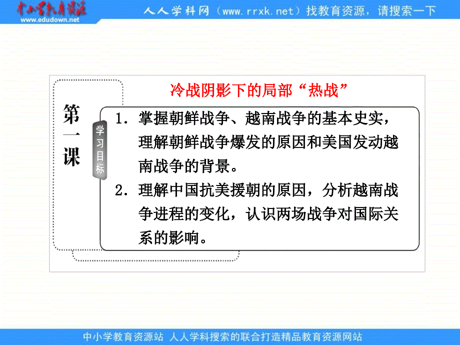 2013人民版选修3专题五第一课《冷战阴影下的局部“热战”》课件_第3页