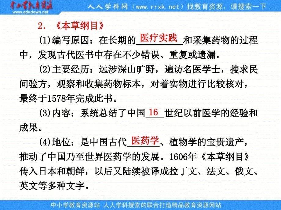 2013人民版选修4专题六第一课《中国科技之光》课件_第5页