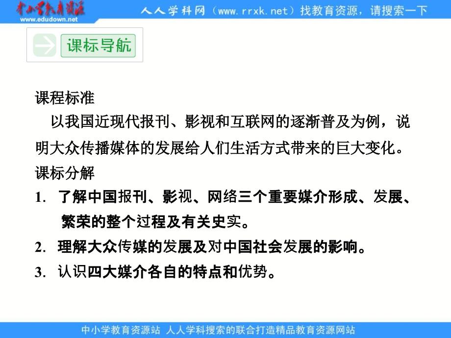 2013人民版必修二4.3《大众传播媒介的更新》课件_第3页