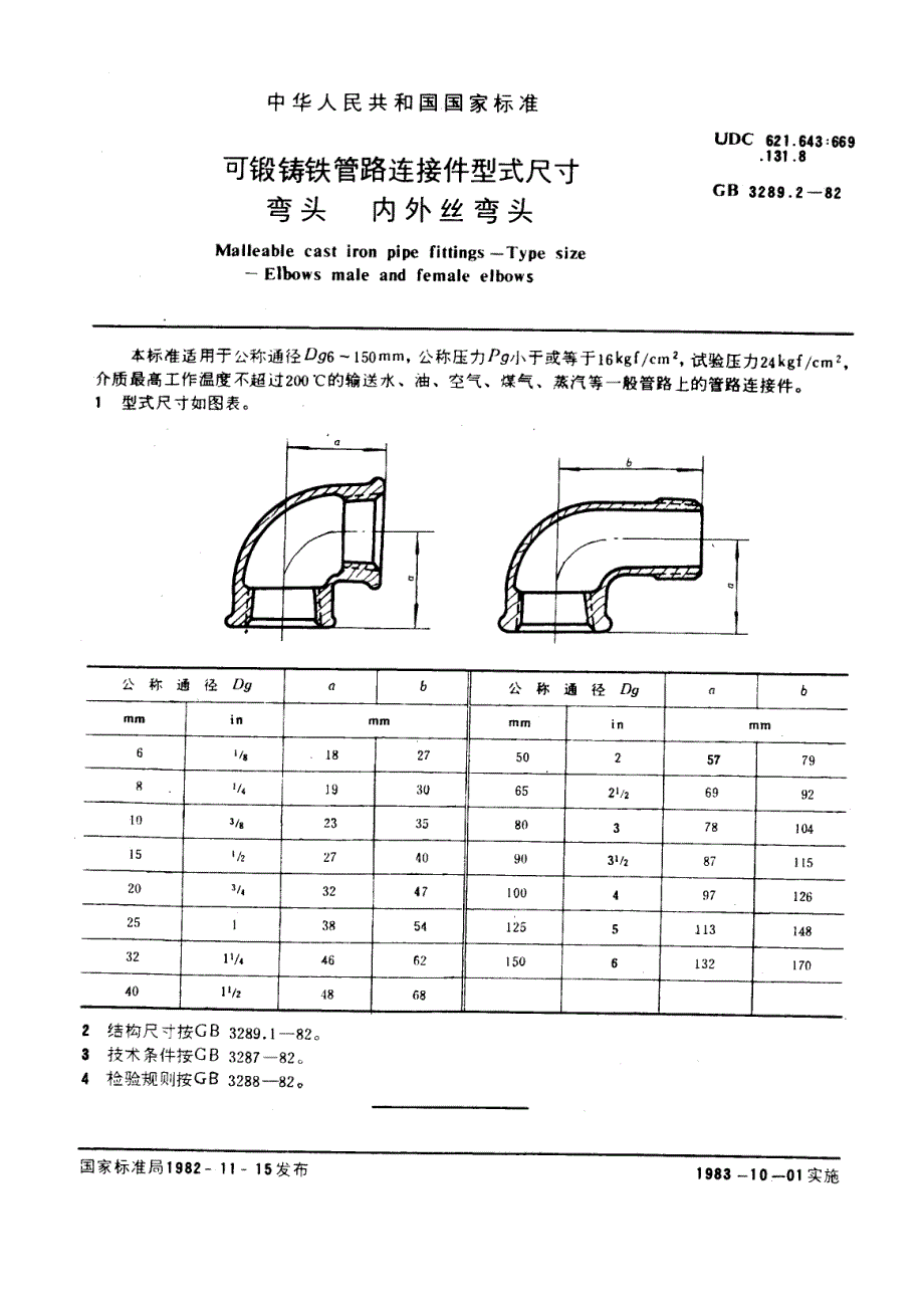 9管路连接件型式尺寸+弯头+内外丝弯头_第1页