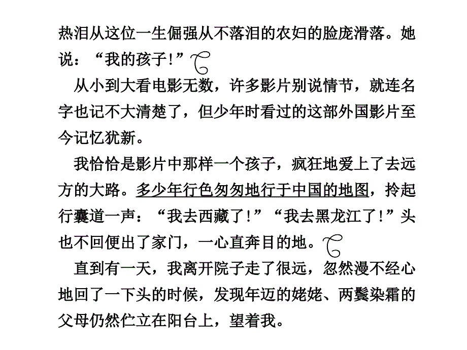 2011届高三语文高考二轮复习专题3问世间情为何物——写人记事散文阅读课件人教大纲版_第3页