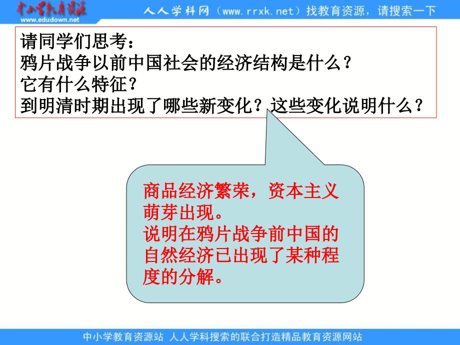 岳麓版历史必修2《鸦片战争后中国的社会经济》课件1_第3页