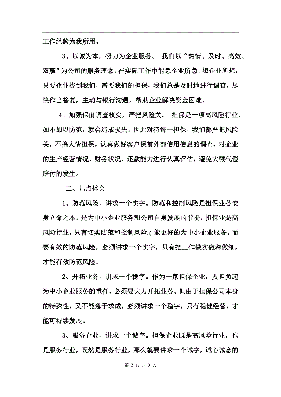 担保公司年度总结和计划_第2页