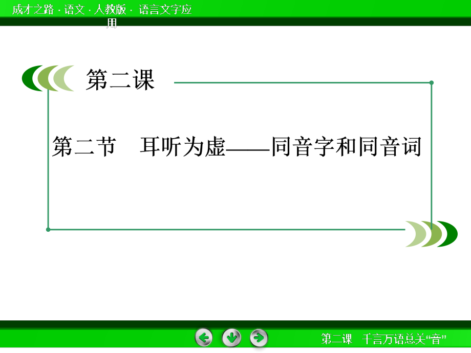 2-2耳听为虚同音字和同音词(人教版选修《语言文字应用》)2_第3页