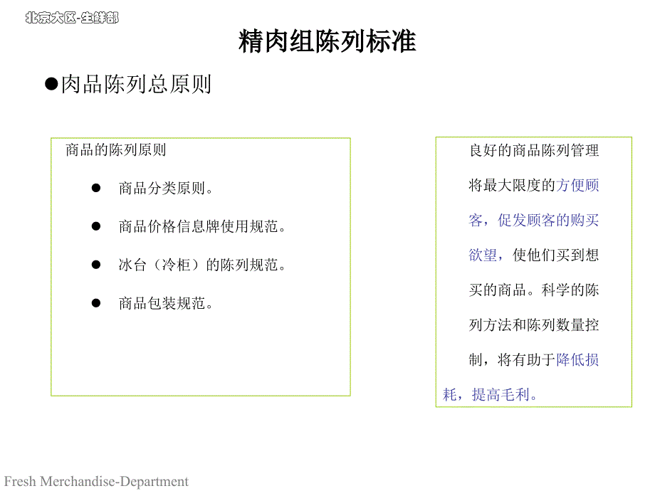 超市生鲜部精肉组陈列标准_第3页