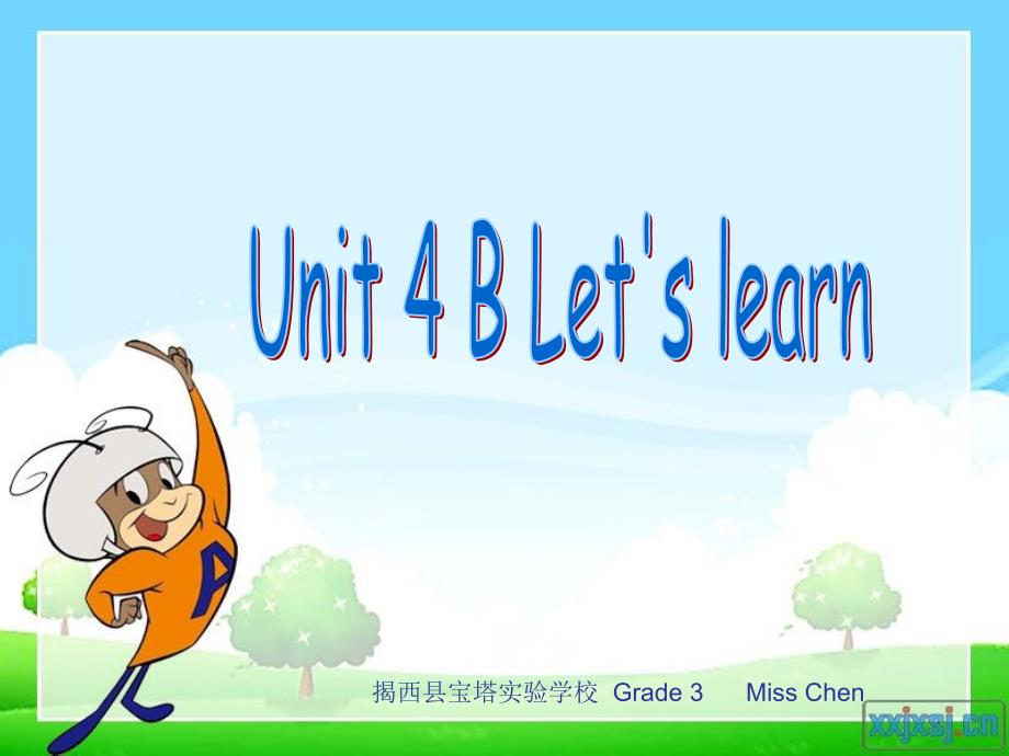 新版PEP小学英语三年级Unit 4 B Let's learn_第1页
