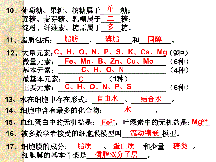 生物高中生物知识点课件总结(必修部分)_第3页