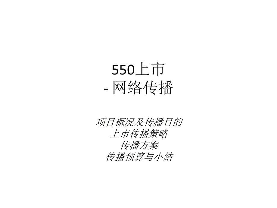 荣威550上市网络全案_第1页