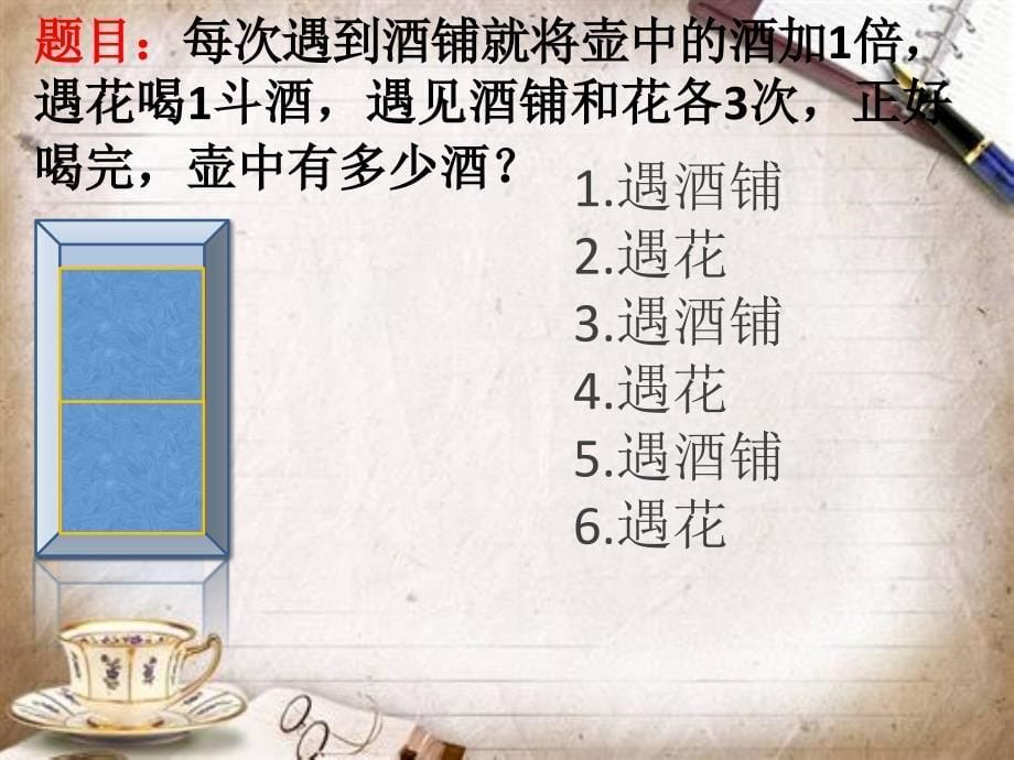 数学趣题讲解打酒问题初中小学_第5页