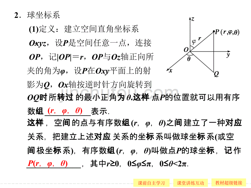 高中数学1-4柱坐标系与球坐标系简介(选学)_第4页