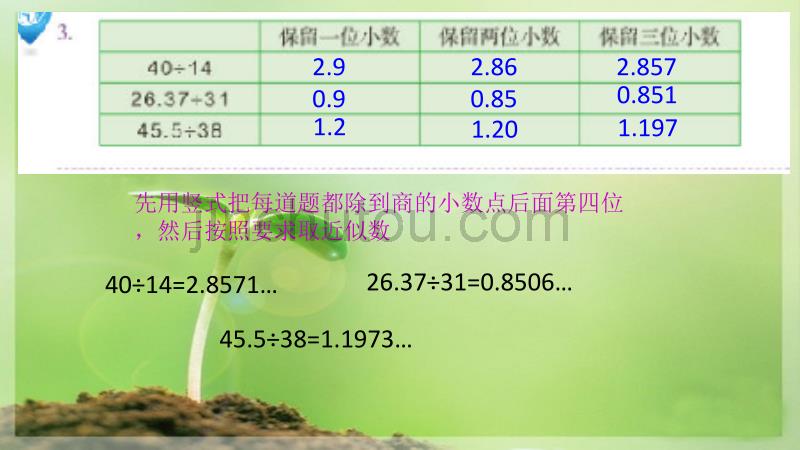 新人教版五年级数学上册练习八课件_第2页