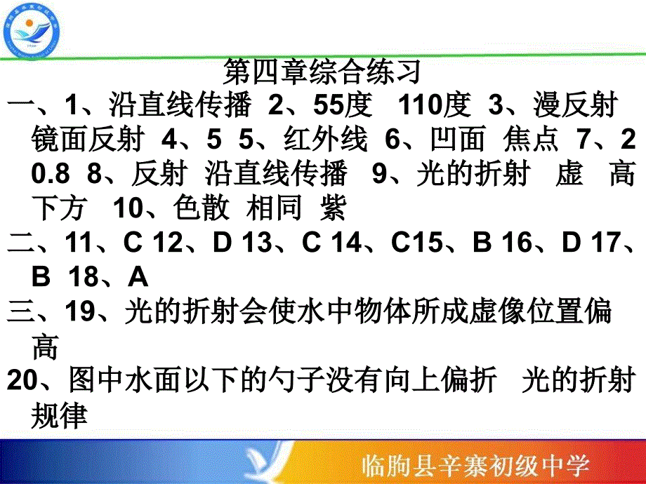 新人教版八年级上学期物理配套练习册参考答案_第3页