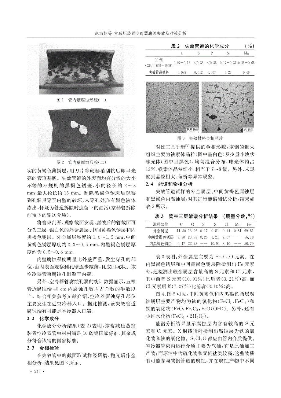 常减压装置空冷器腐蚀失效及对策分析_第2页