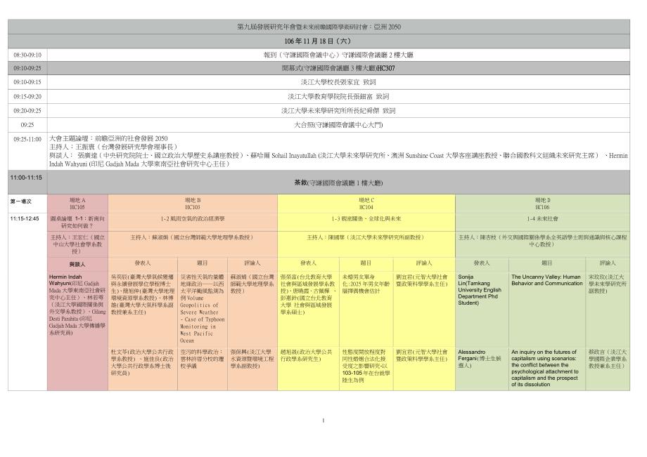 第九届发展研究年会暨未来前瞻国际学术研讨会亚洲2050_第1页