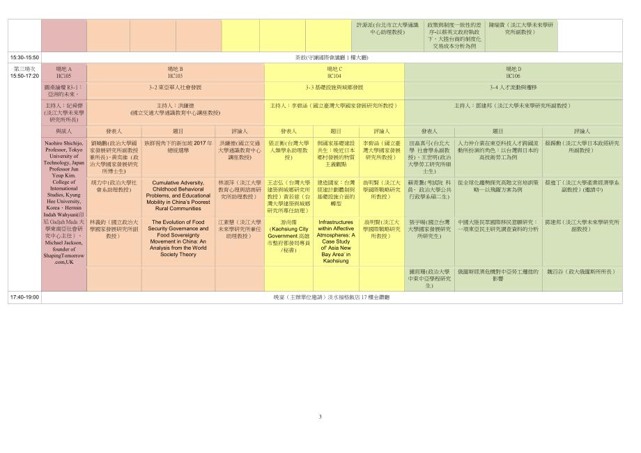 第九届发展研究年会暨未来前瞻国际学术研讨会亚洲2050_第3页