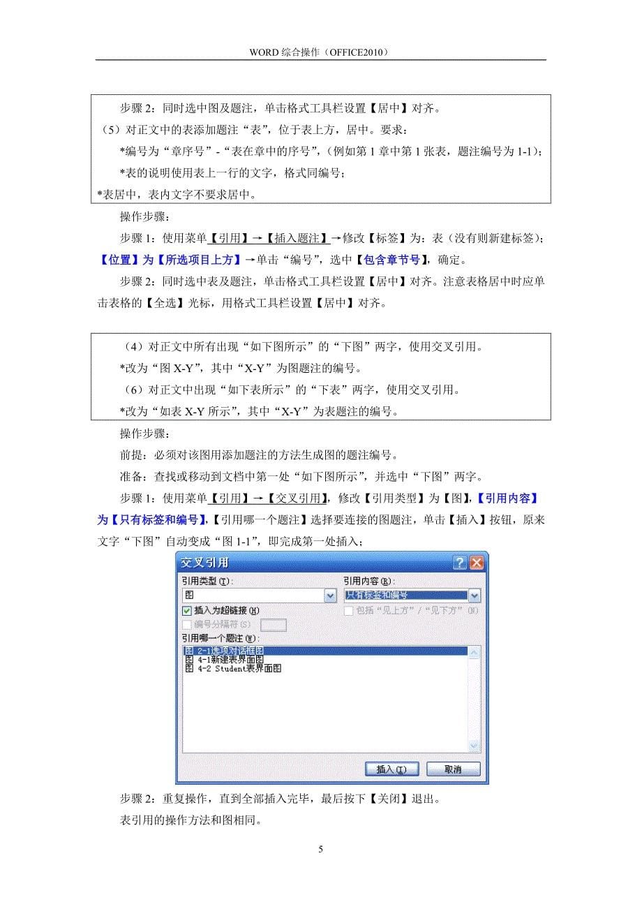 WORD综合操作(OFFICE2010)_第5页