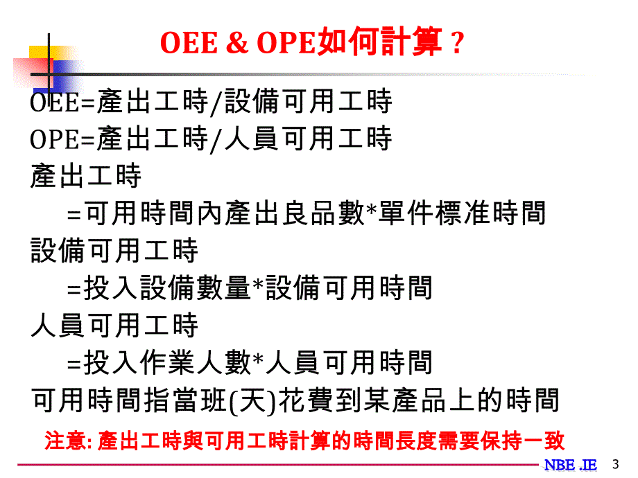 OPE-OEE及生产线平衡_第3页