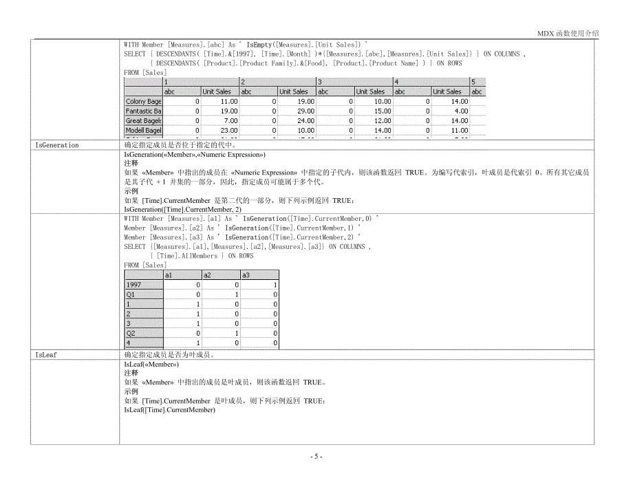 MDX函数的使用介绍_第5页