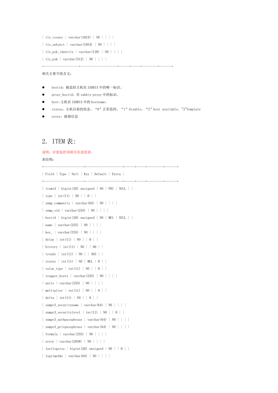 zabbix重要表表结构及重要字段说明_第2页