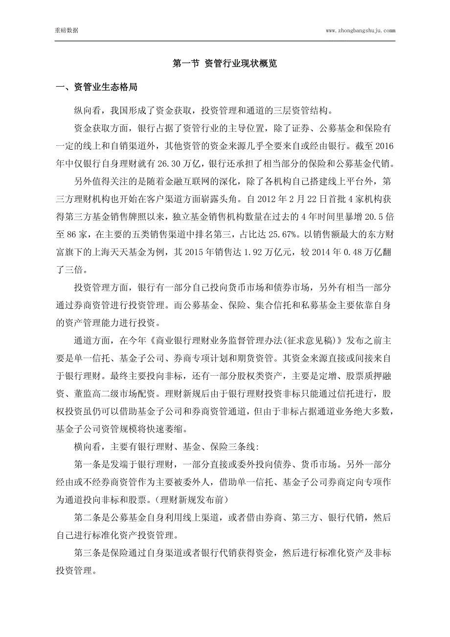 2017年资产管理行业市场调研分析报告(目录)_第2页