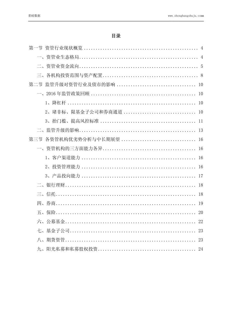 2017年资产管理行业市场调研分析报告(目录)_第5页