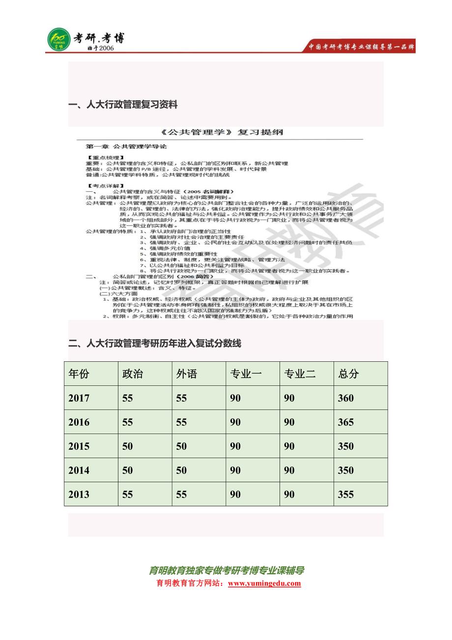 中国人民大学行管考研专业课复习方法和技巧以及考研复试4四大切入点pdf_第1页