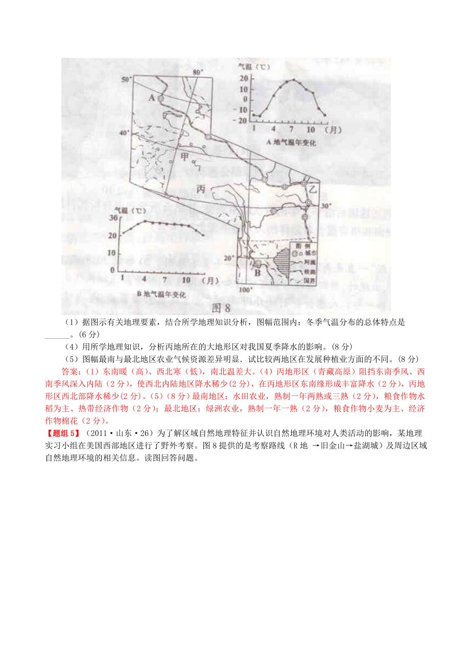 2016年,高考二轮,专题复习：气候类型,高考真题汇总,及考点解析_第3页