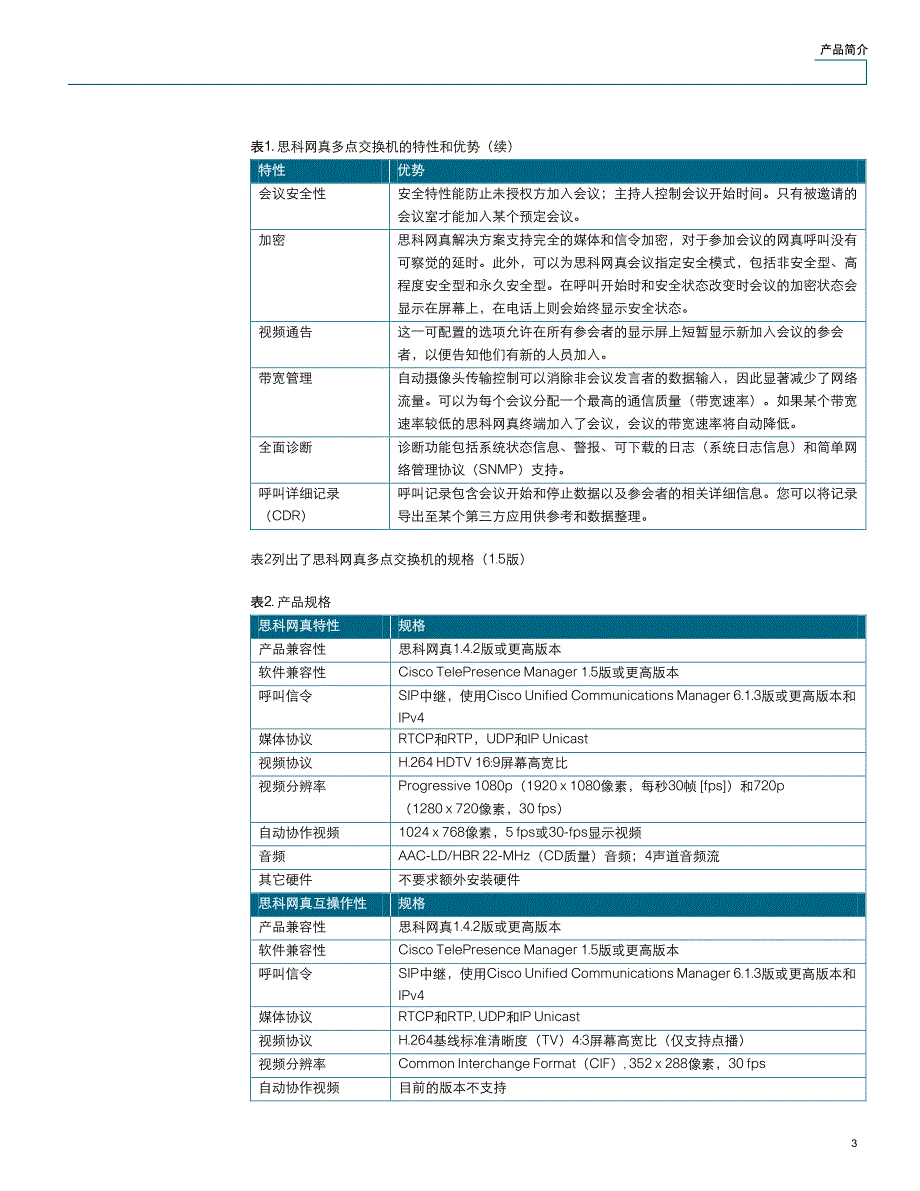 思科网真多点交换机_第3页