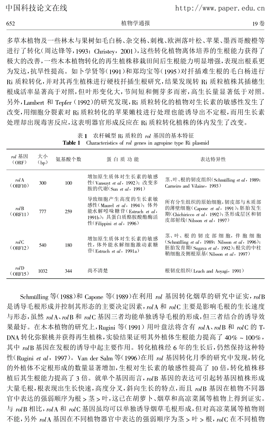 发根农杆菌Ri质粒rol基因研究进展及在林木改良上的应用_第3页