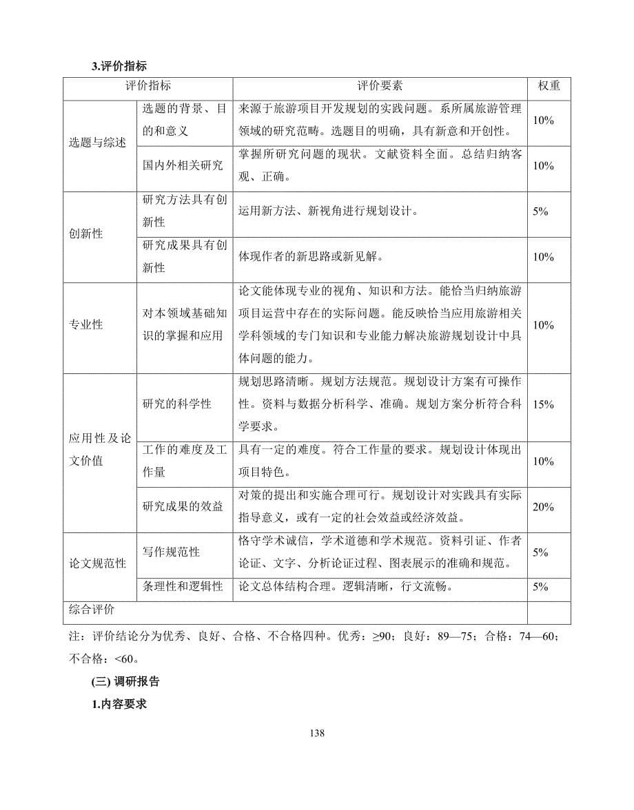 上海市旅游管理硕士专业学位论文基本要求和评价指标体系_第5页