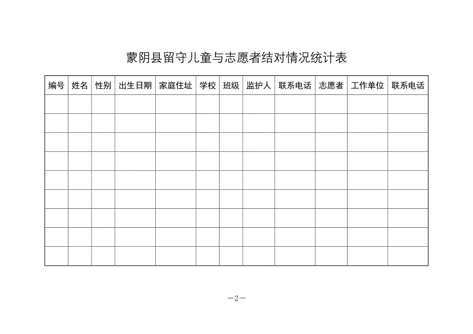 “牵手关爱行动”志愿者报名表_第2页