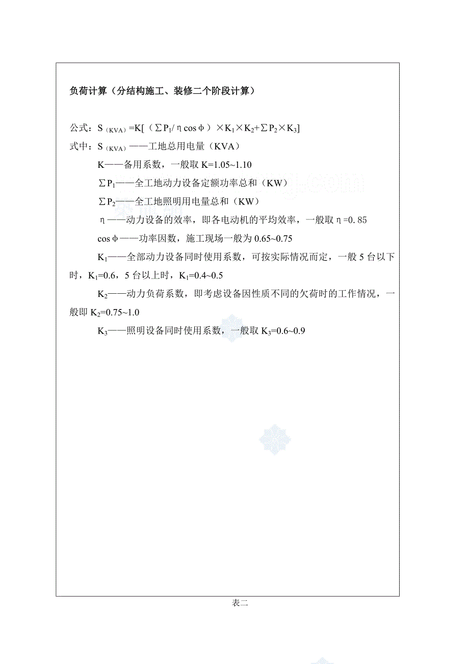 升山片标准厂房28#临时用电施工组织设计方案_第2页