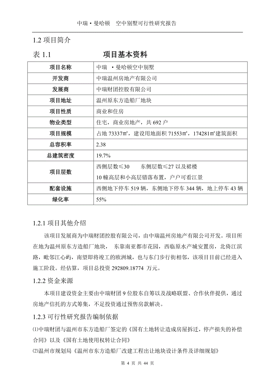 中瑞.曼哈顿空中别墅可行性研究报告_第4页