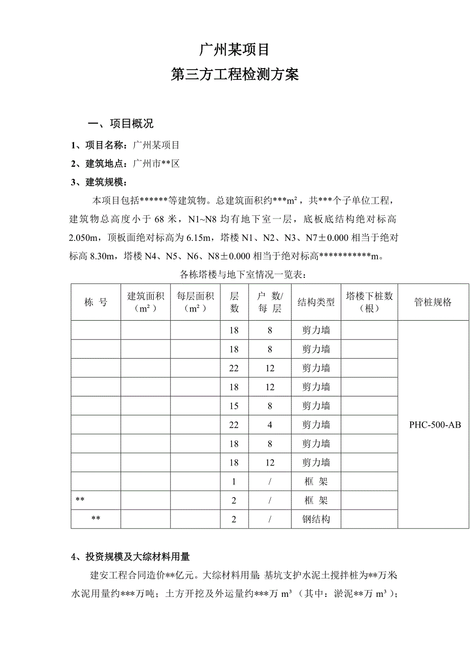 广州某工程第三方检测方案_第1页