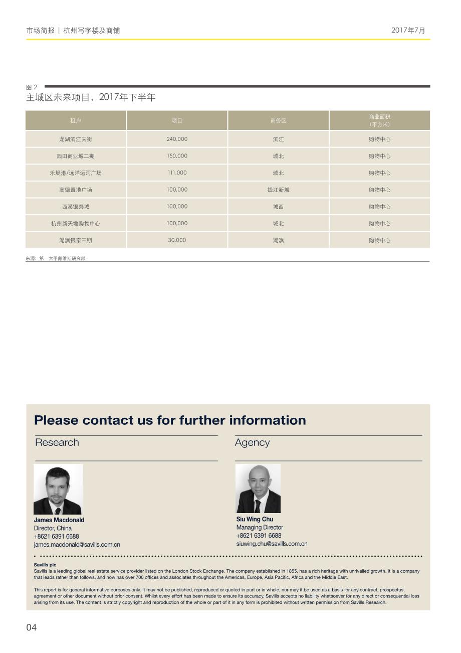 杭州写字楼及商铺市场简报2017年上半年度_第4页