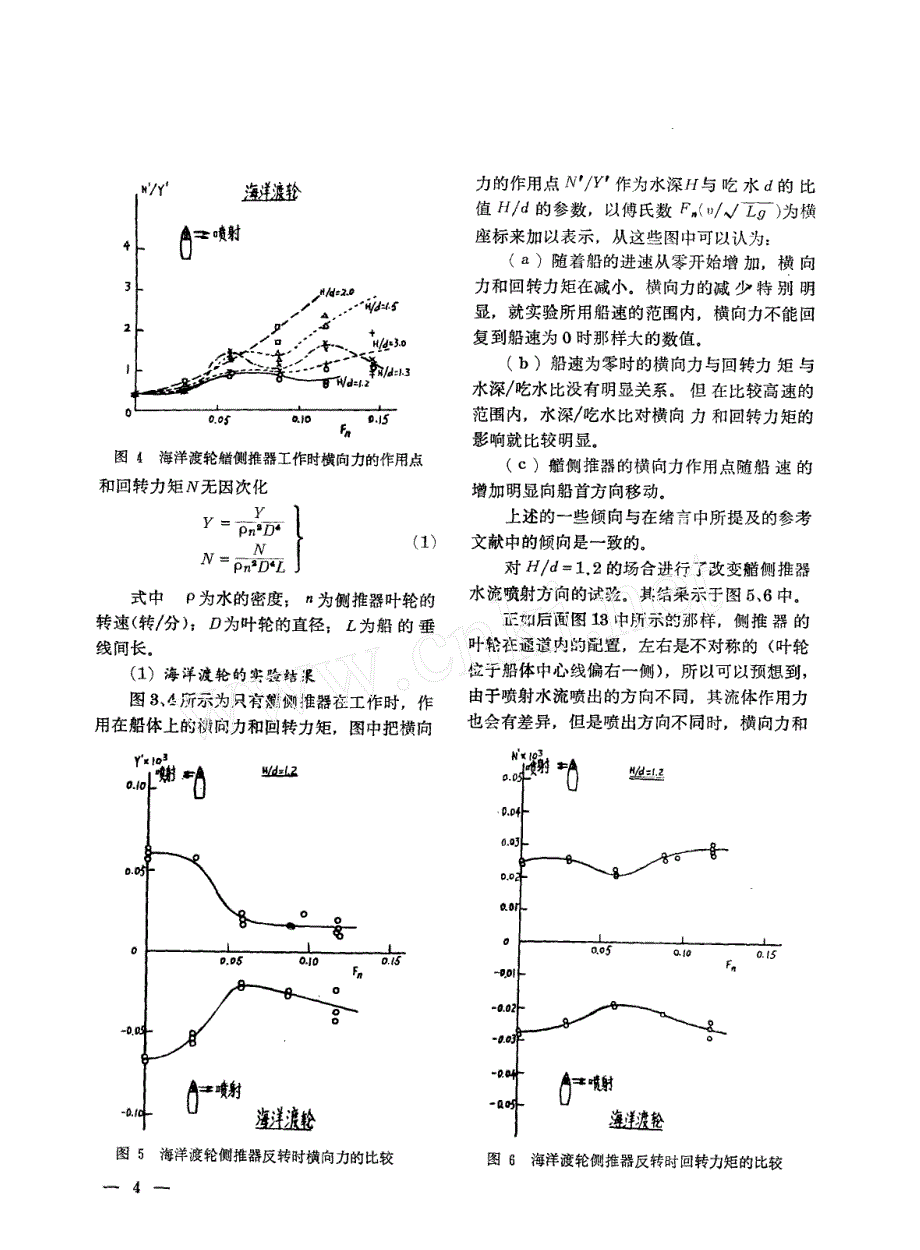 关于侧推器效能的实验研究_第4页