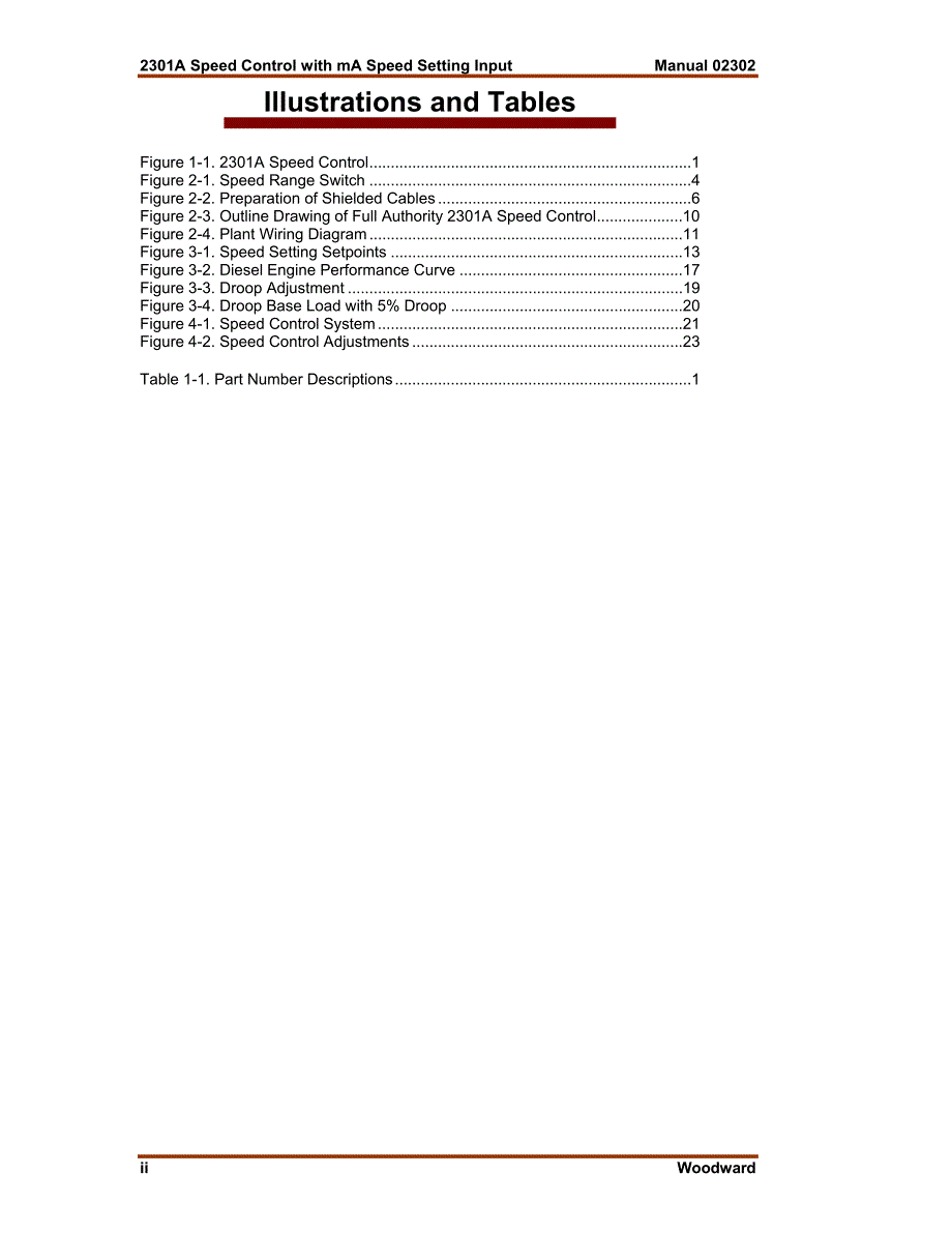 WOODWARD 2301A 调速器速度控制器说明书3_第3页