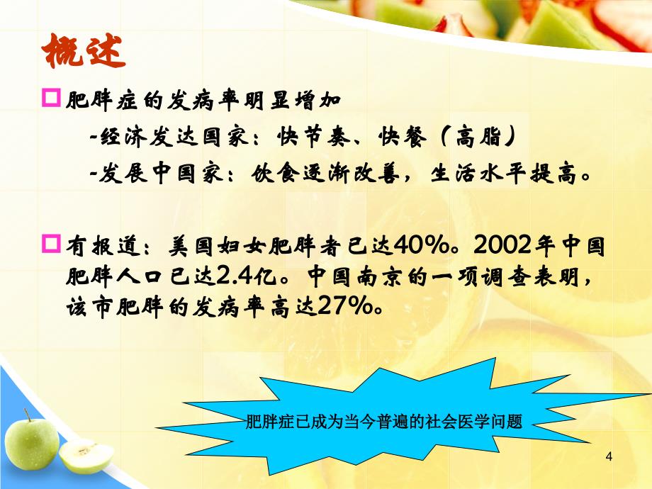 减肥功能性食品-健康养生生活常识中医西医日常医学ppt幻灯片投影片培训课件专题材料素材_第4页