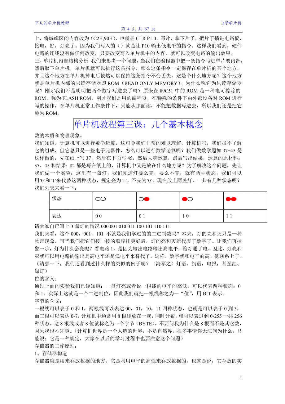 8051单片机教程（平凡的单片机教程）_第4页