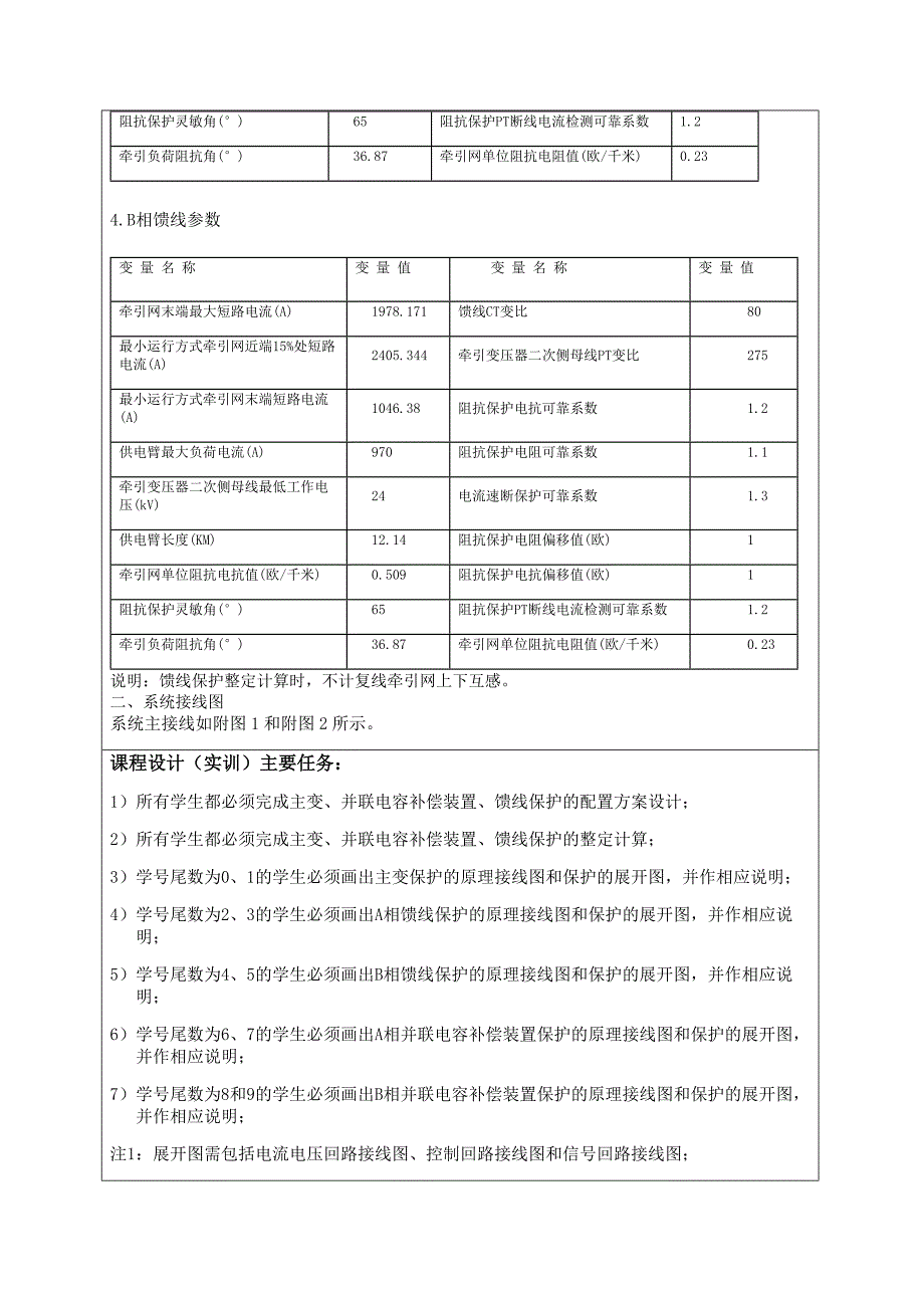 西南交大继电保护二次课程设计(B相馈线)_第4页