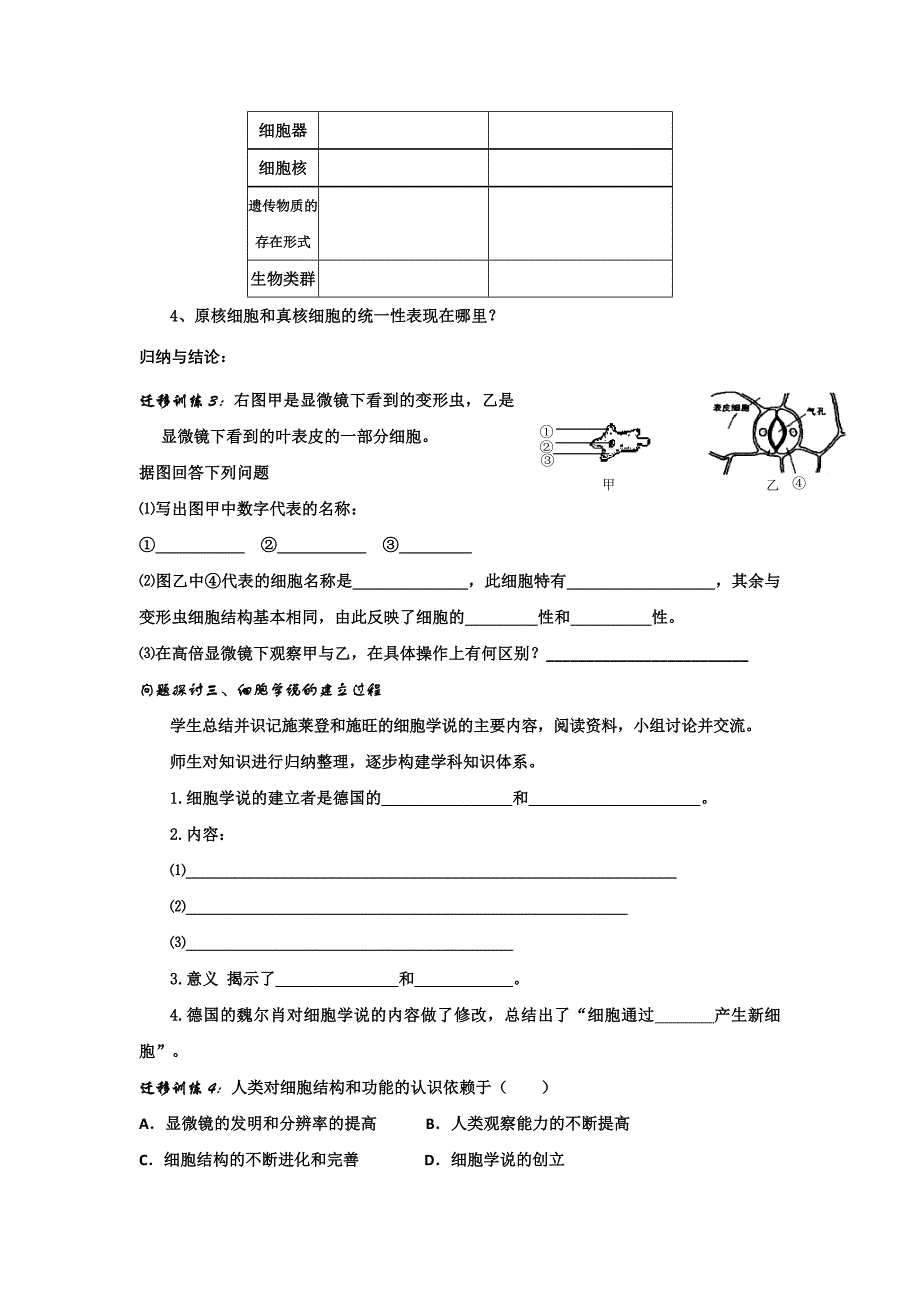 人教版高中生物必修一校本教材_第4页